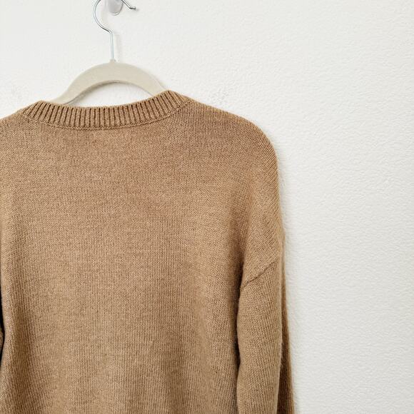 [Anthropologie] Brown Oh Deer Crew Neck Reindeer Sweater Holiday XSP XS Petite - Picture 8 of 11